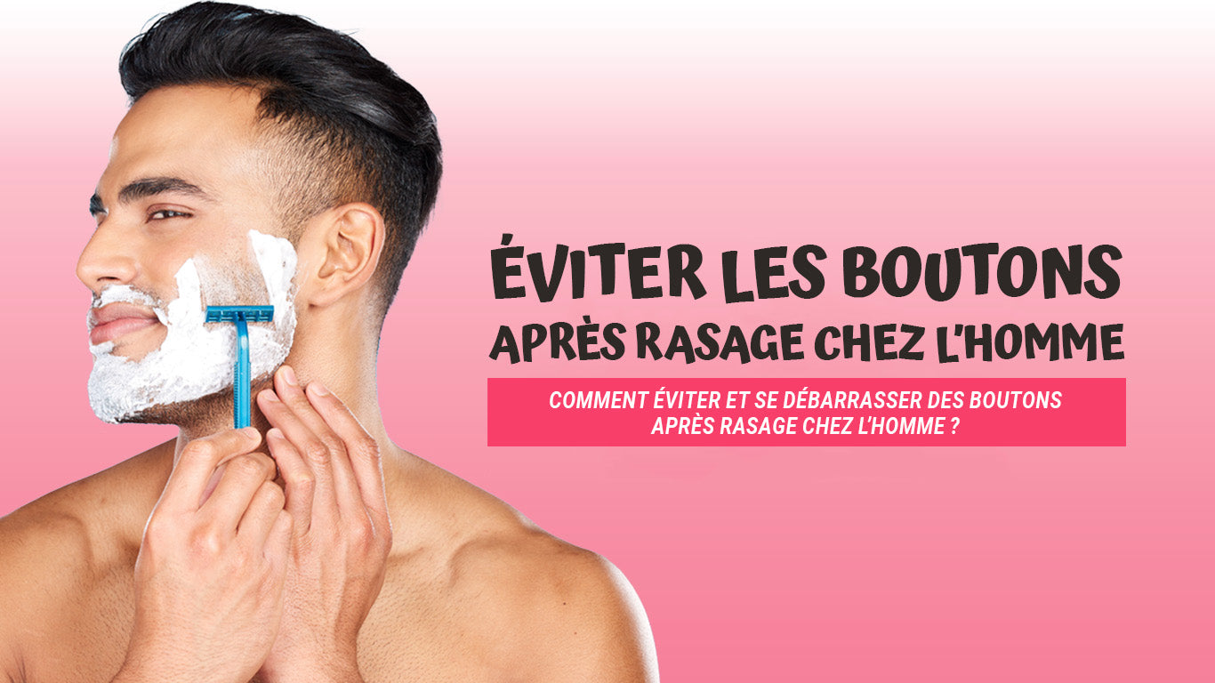 bouton après rasage homme