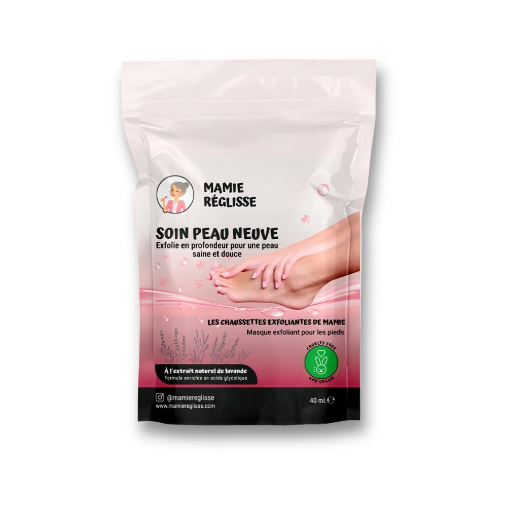 Soin peau neuve - Masque peeling pour les pieds