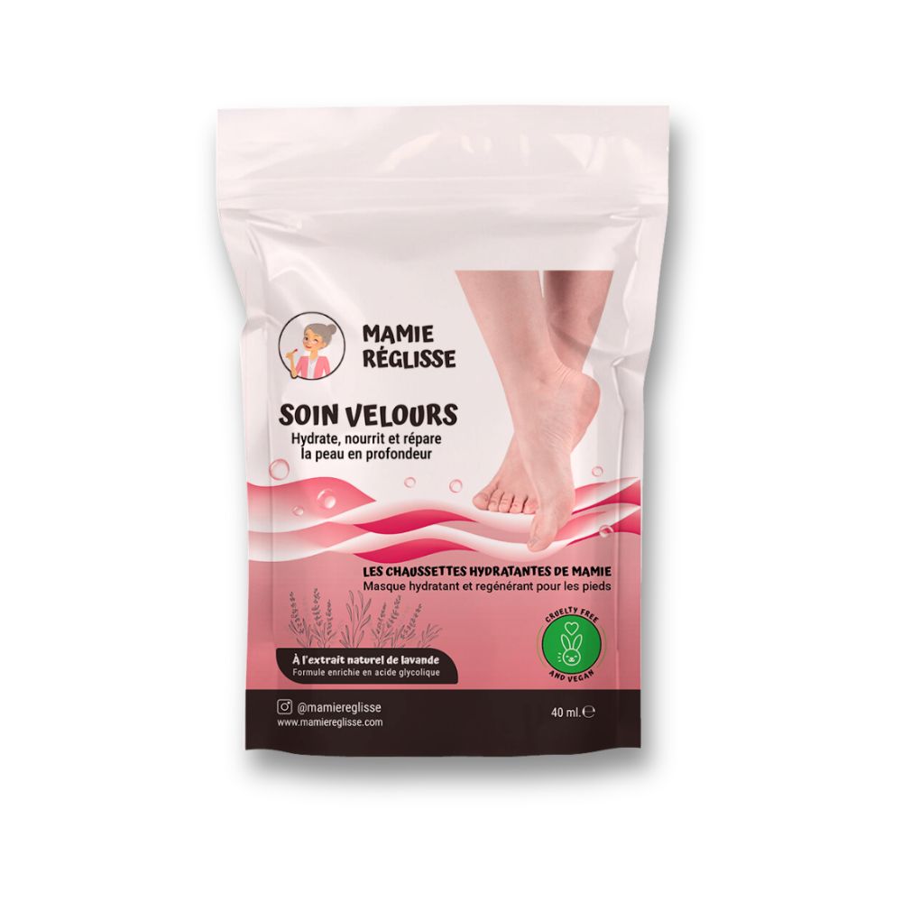 Soin velours - Masque hydratant pour les pieds