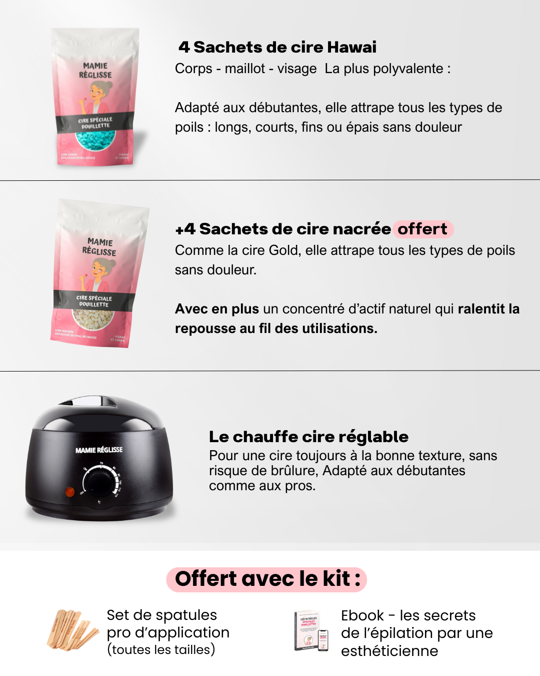 Kit Épilation Starter (tout pour débuter)